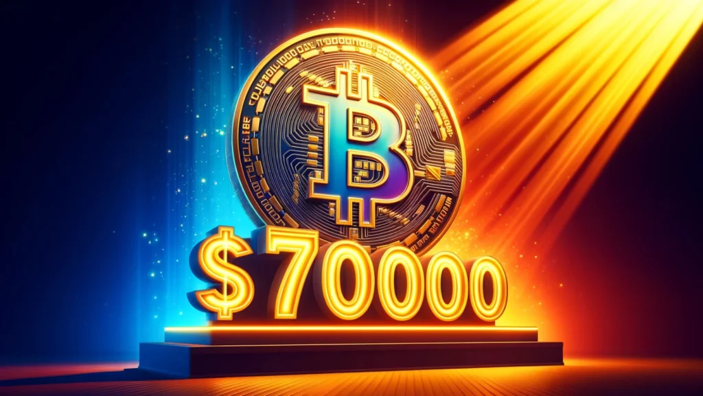 Bitcoin heads to $70000